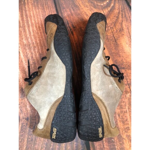 Teva Mush 6587 Leather Lace Up Anti-Slip Shoes Brown Mens  9 / 42 (x5b - Picture 5 of 11